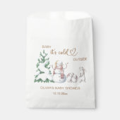 ベビー外は寒い。赤ちゃんシャワー フェイバーバッグ (正面)