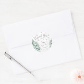 ベビー外は寒い | Snow Winter Baby Shower ラウンドシール (封筒)