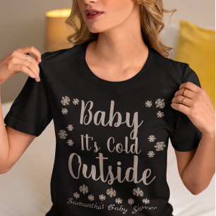 ベビー外は寒い Tシャツ