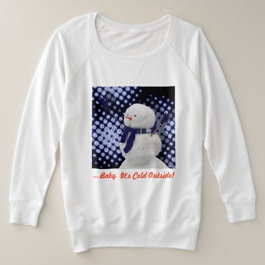 ...ベビー外は寒い！ Tシャツ (デザイン正面)