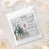 ベビー外は寒く、冬をテーマにした赤ちゃんシャワー フェイバーバッグ (クリップ留めされた状態)