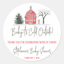 ベビー外は寒く、冬をテーマにした赤ちゃんシャワー