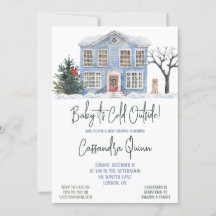 ベビー外は寒く、冬をテーマにした赤ちゃんシャワー