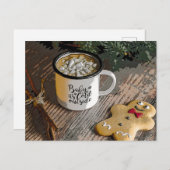 ベビー外クリスマスは寒い ポストカード (正面/裏面)