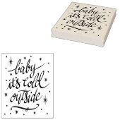 ベビー外側のゴム印は冷たい ラバースタンプ (押印)