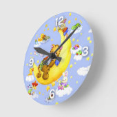 ベビー夢 ラウンド壁時計 (傾斜)