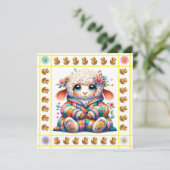 ベビー大切アニマルテーマ-招待状 招待状 (スタンド正面)