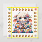 ベビー大切アニマルテーマ-招待状 招待状 (正面)