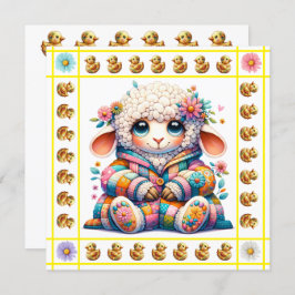 ベビー大切アニマルテーマ-招待状 招待状