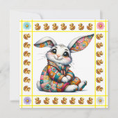 ベビー大切アニマルテーマ-招待状 招待状 (正面)