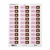 ベビー大切ガール《キリスト教》洗礼式や命名式 ラベル (フルシート)