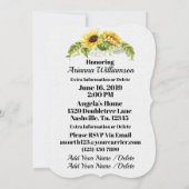 ベビー大切シャワー又は誕生日招待状 招待状 (裏面)