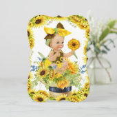 ベビー大切シャワー又は誕生日招待状 招待状 (スタンド正面)