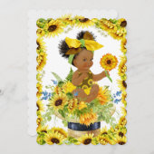 ベビー大切シャワー又は誕生日招待状 招待状 (正面/裏面)