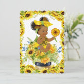 ベビー大切シャワー又は誕生日招待状 招待状 (スタンド正面)