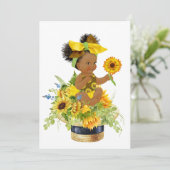 ベビー大切シャワー又は誕生日招待状 招待状 (スタンド正面)