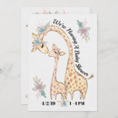 ベビー大切シャワー招待状 招待状 (正面/裏面)