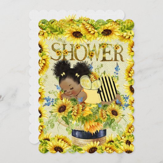 ベビー大切シャワー招待状 招待状 (正面/裏面)