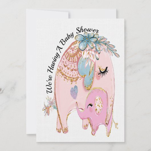 ベビー大切シャワー招待状 招待状 (正面)