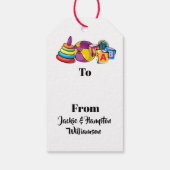 ベビー大切トイズギフトラベル ギフトタグ (裏面)