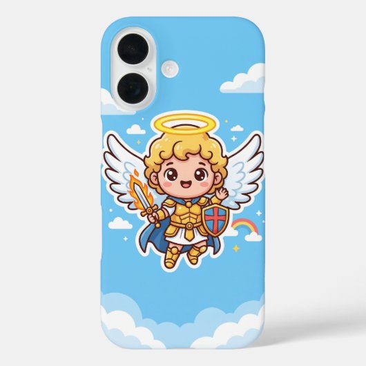 ベビー大天使ミカエル かわいいiPhone 16ケース Case-Mate iPhoneケース (裏面)