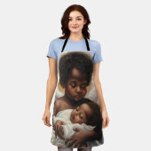 ベビー天使 エプロン (着用した状態)