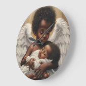 ベビー天使 ラージ壁時計 (傾斜)