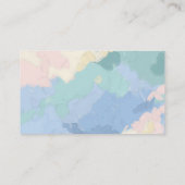 ベビー天国用の書籍パステルベビーシャワー送信 エンクロージャーカード (裏面)