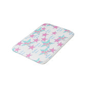 ベビー女性のカーボーイピンクハット及び玩具馬ロデオバスマット バスマット (アングル)