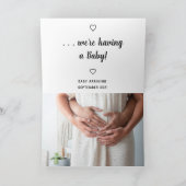 ベビー妊娠告知カード カード (内部)