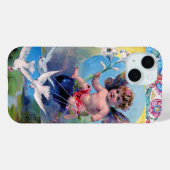 ベビー妖精と鳩アンティークフローラ Case-Mate iPhoneケース (裏面 (横))