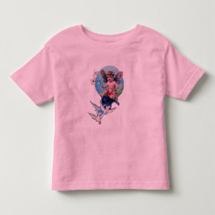 ベビー妖精と鳩 トドラーTシャツ