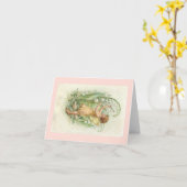 ベビー妖精ノートカード カード (黄色い花)