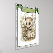 ベビー子供部屋かわいい動物 箔ポスター (レイダウン)