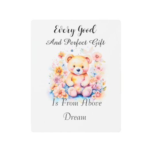 ベビー子供部屋ウォール メタルプリント (正面)