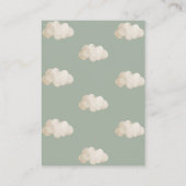 ベビー子供部屋ボホベアベビーシャワー用の本 エンクロージャーカード (裏面)