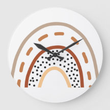 ベビー子供部屋ボホレインボークロック自然イン色