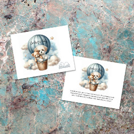 ベビー子犬ホットエアバルーン用アドベンチャーブック エンクロージャーカード