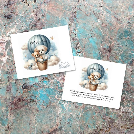 ベビー子犬ホットエアバルーン用アドベンチャーブック エンクロージャーカード