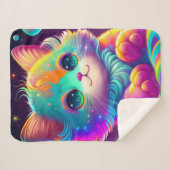 「ベビー子猫」 シェルパブランケット (正面(横))