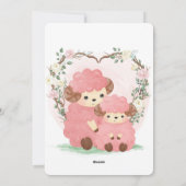 ベビー子羊が雲に眠る シーズンカード (裏面)