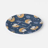 ベビー子羊のムーンパターン名 ペーパープレート (アングル)