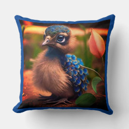 ベビー孔雀 クッション