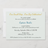 ベビー宇宙飛行士1歳の誕生日パーティー 招待状 (裏面)