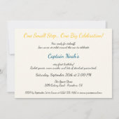 ベビー宇宙飛行士1歳の誕生日パーティー 招待状 (裏面)