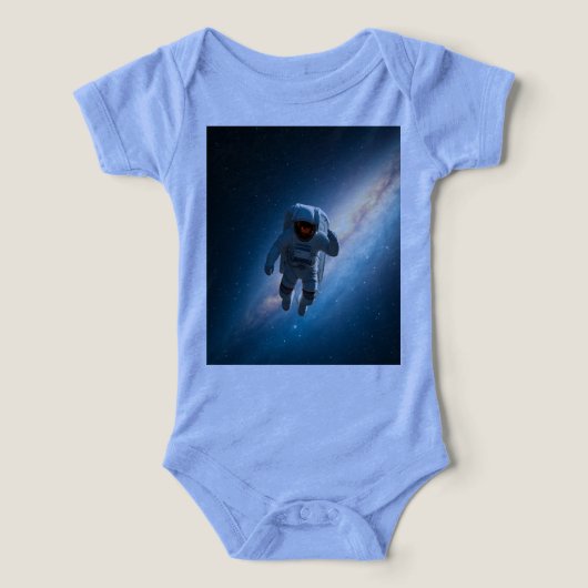 ベビー宇宙飛行士 宇宙 ギャラクシー ワンピース (デザイン正面)