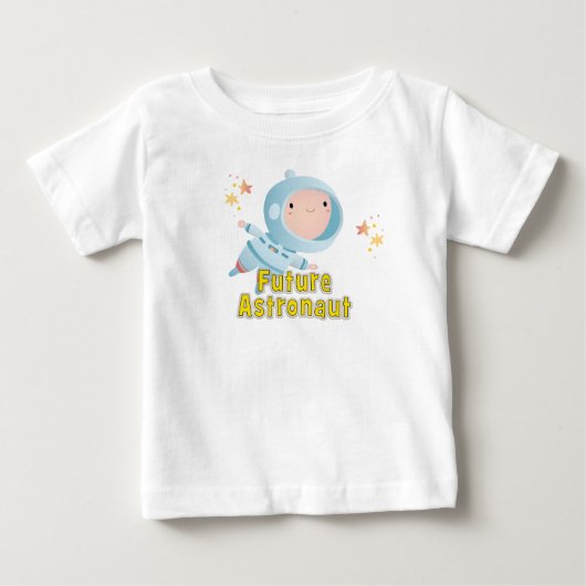 ベビー宇宙飛行士Tシャツ ベビーTシャツ (正面)