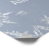 ベビー寒い冬の赤ちゃんシャワー歓迎サイン ポスター (角)