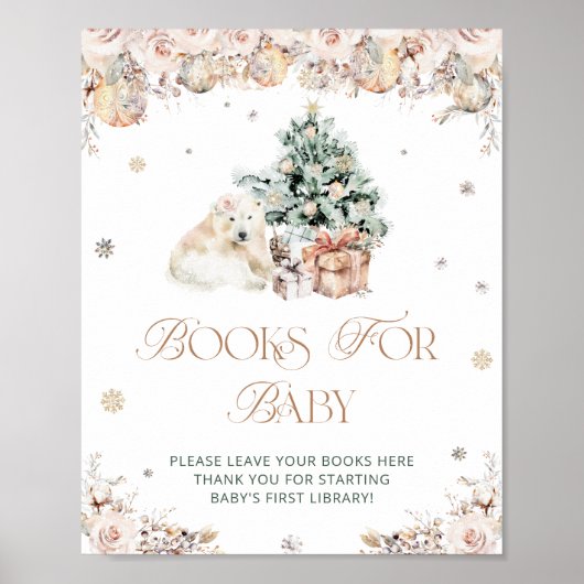 ベビー寒い外のクマの本ベビー ポスター (正面)