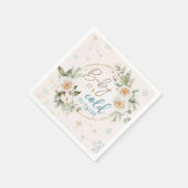 ベビー寒い外の居心地の良い冬のシャワー散水 スタンダードカクテルナプキン (角)